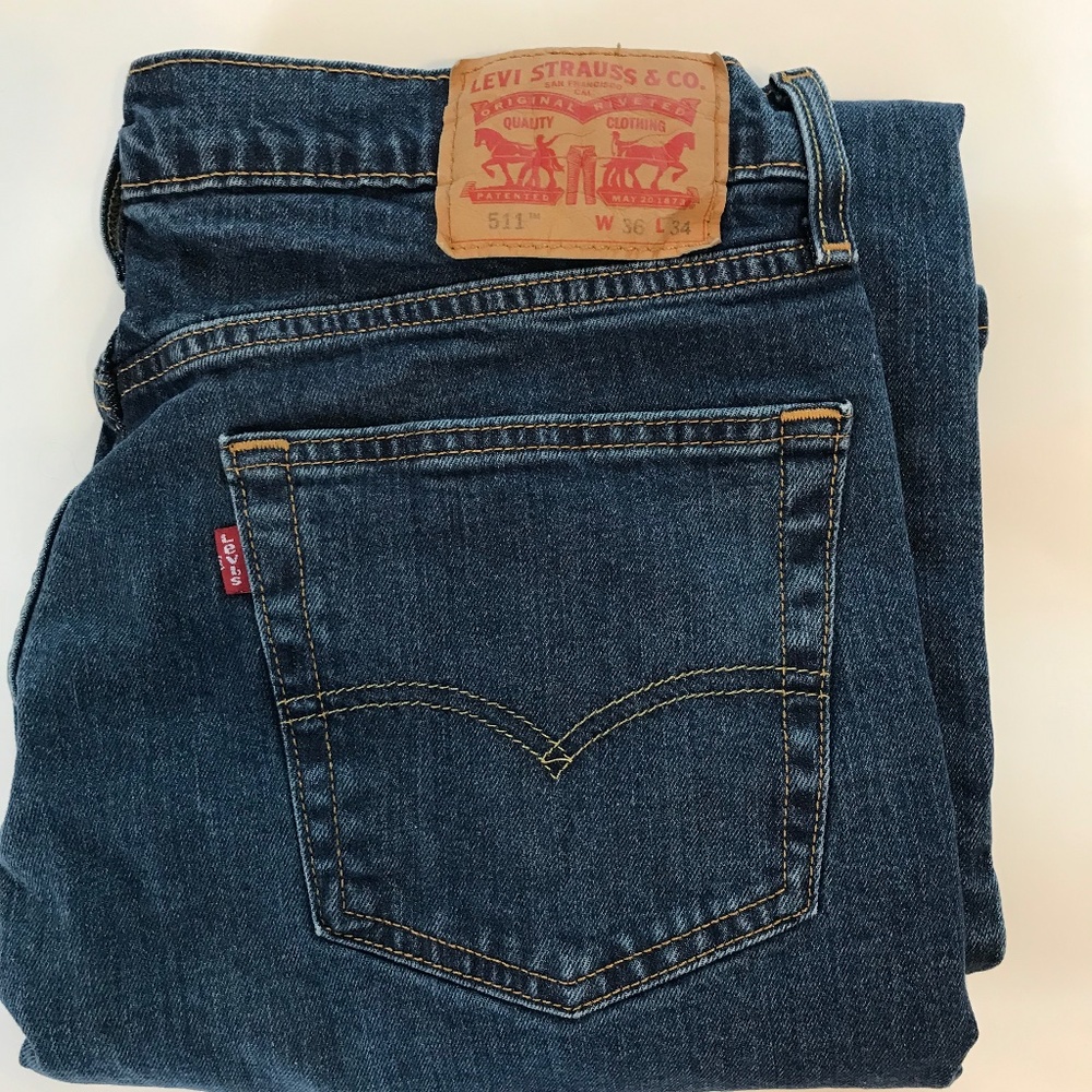 Levi's 511 Jeans Men's Slim Fit Size 36 x 34